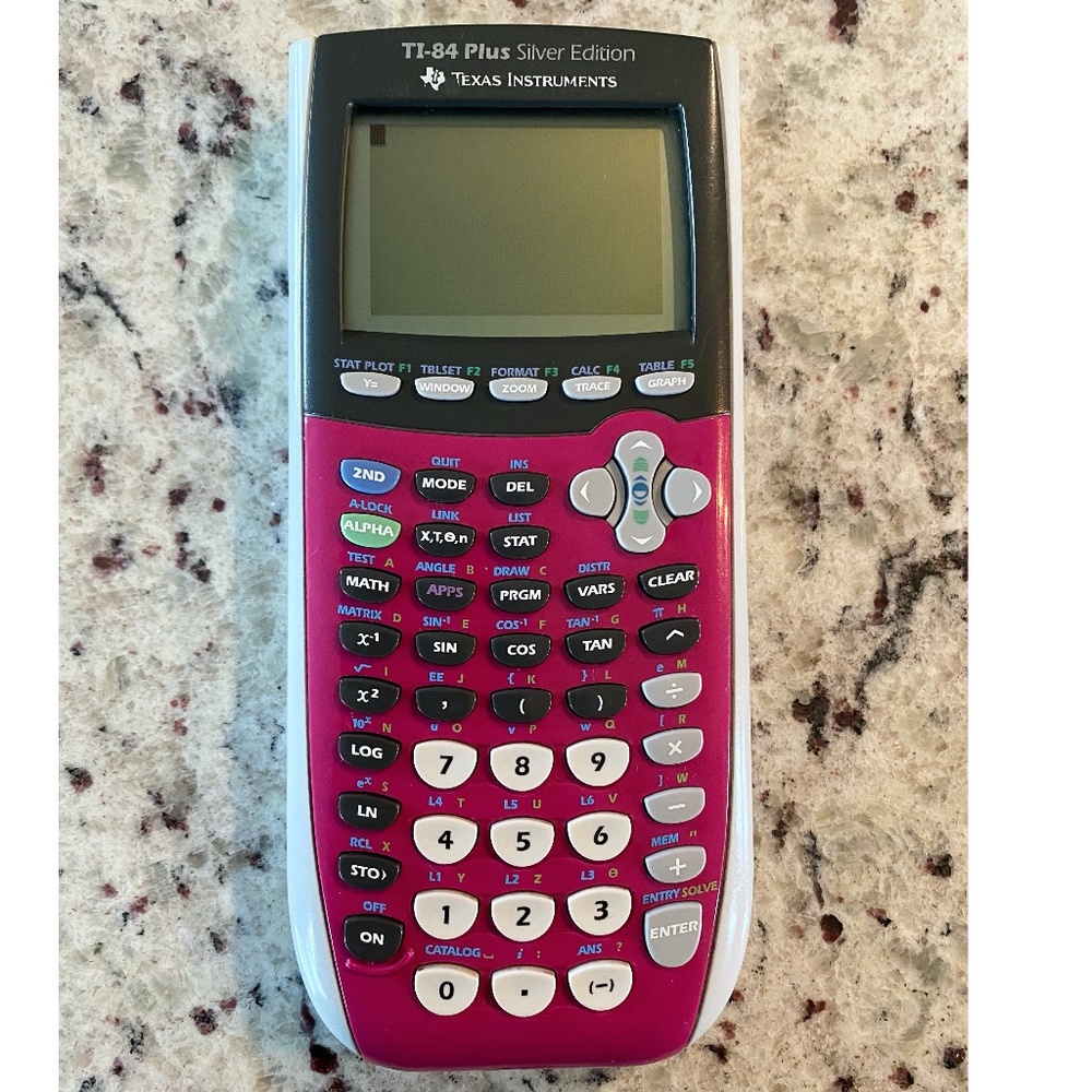 Texas Instruments- TI-84 PLUS Silver Edition- Pink